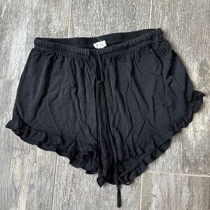 POL Black frill Detailed Shorts size medium